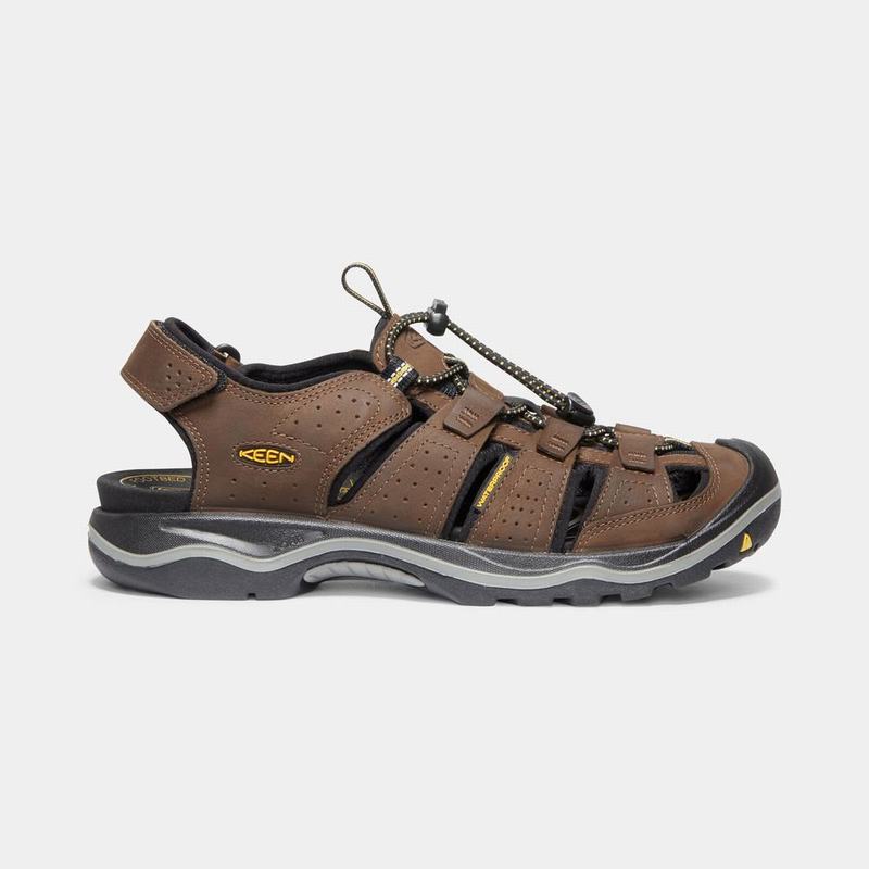 Sandalias Trekking Keen Rialto II Cuero Para Hombre Marrom - Sandalias Keen Mexico (917642-QPH)